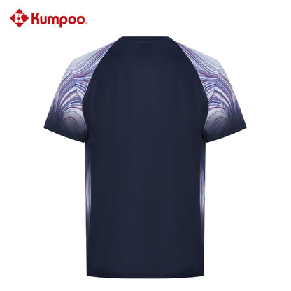 Kumpoo T-Shirt KW-4100 Blue Badminton Shirt