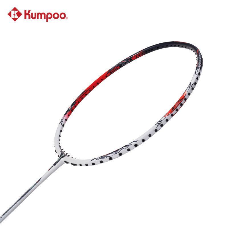 **CLEARANCE** Kumpoo ASURA 修罗 (White / Red)  Badminton Racket