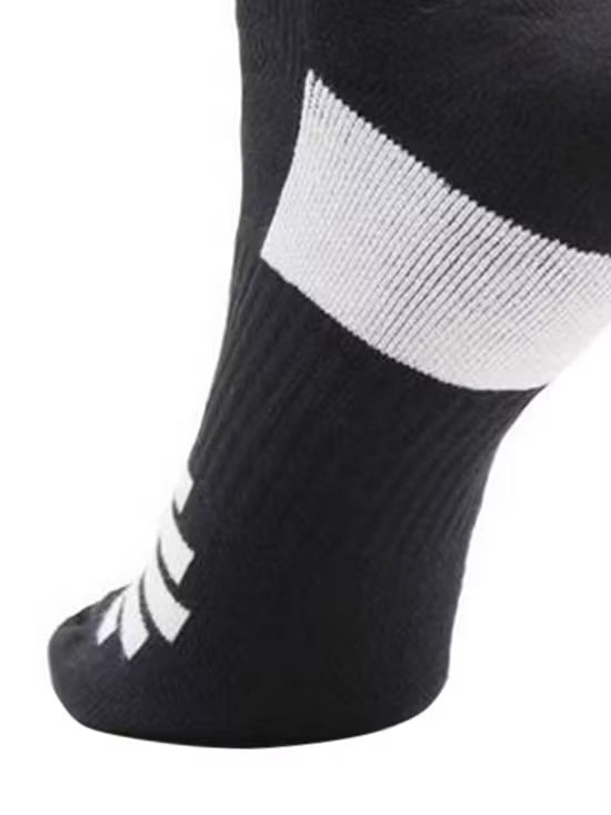 Li-Ning Mid Cut Socks- Black/White Badminton Socks