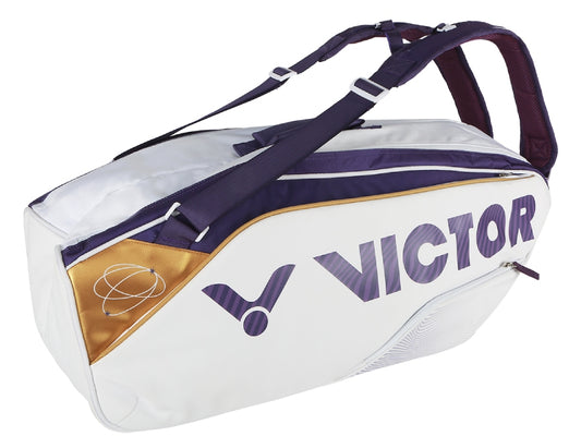 VICTOR 6-Piece Racket Bag Tai Tzu Ying White/Purple Badminton Bag