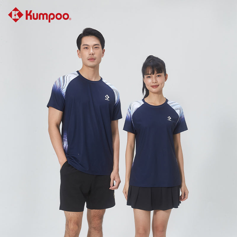 Kumpoo T-Shirt KW-4100 Blue Badminton Shirt